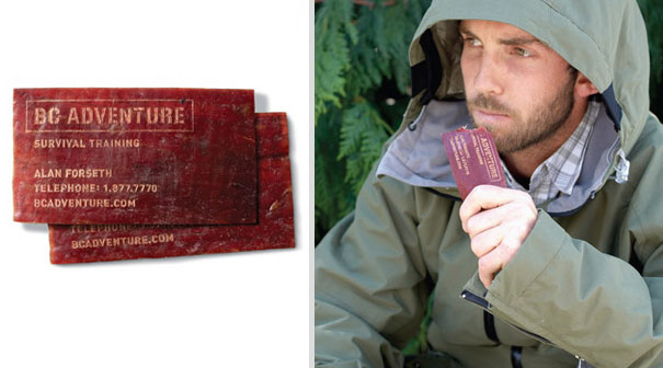 Survival Training Dried Meat Business Card