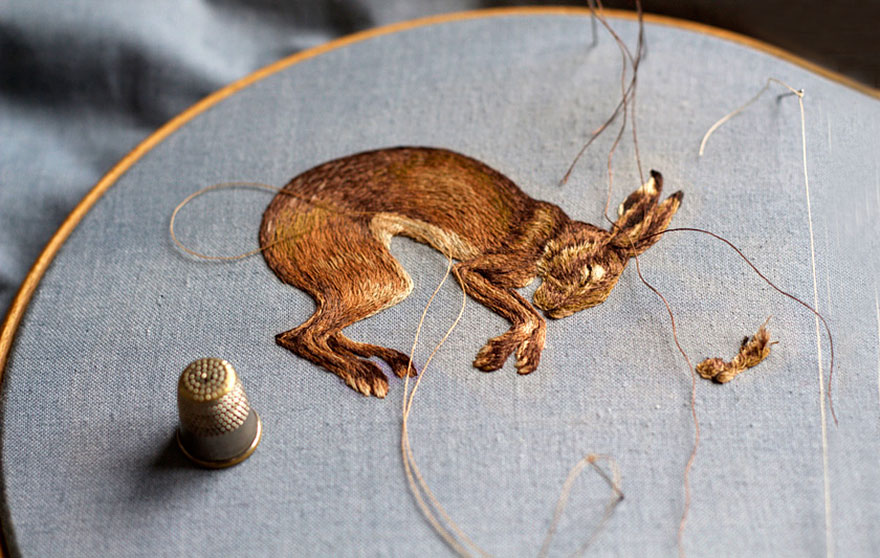 Embroidered Animals By Chloe Giordano