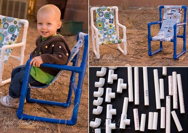 DIY Toddler Chairs Made From PVC Pipes