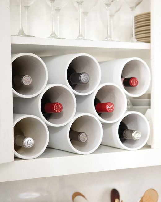 Turn PVC Pipes Into A Modern Wine Rack