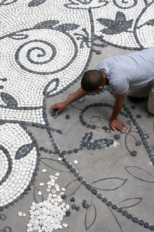 The Art Of Laying Pebble Mosaic
