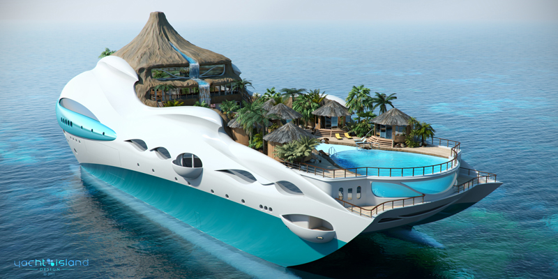 Luxury Tropical Island Yacht Concept: A Private Paradise 