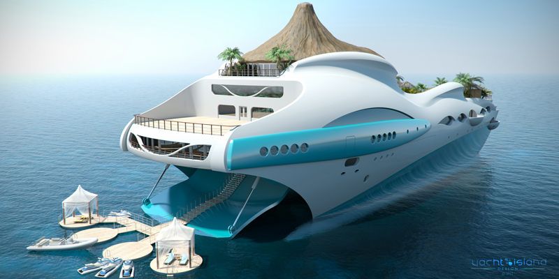 Luxury Tropical Island Yacht Concept: A Private Paradise 