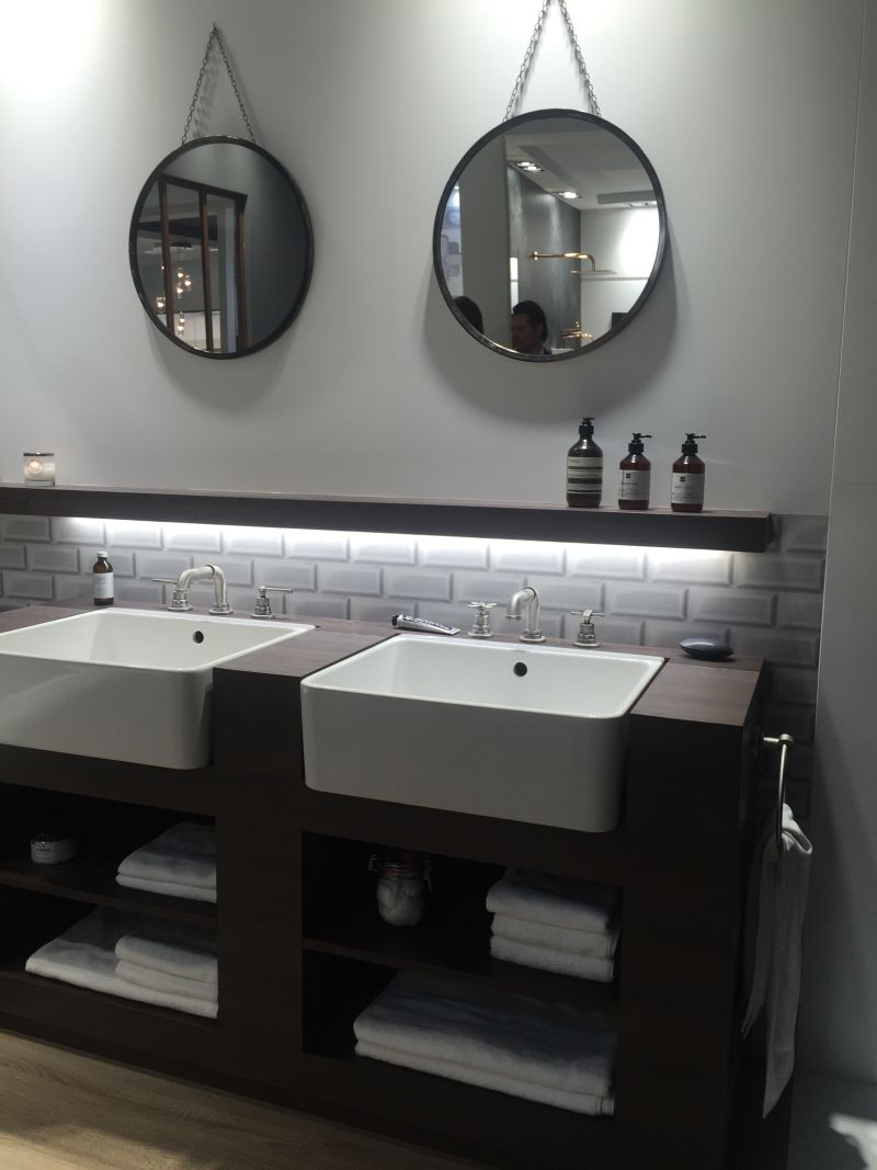 Subway Tiles And Bathroom Storage For Towels