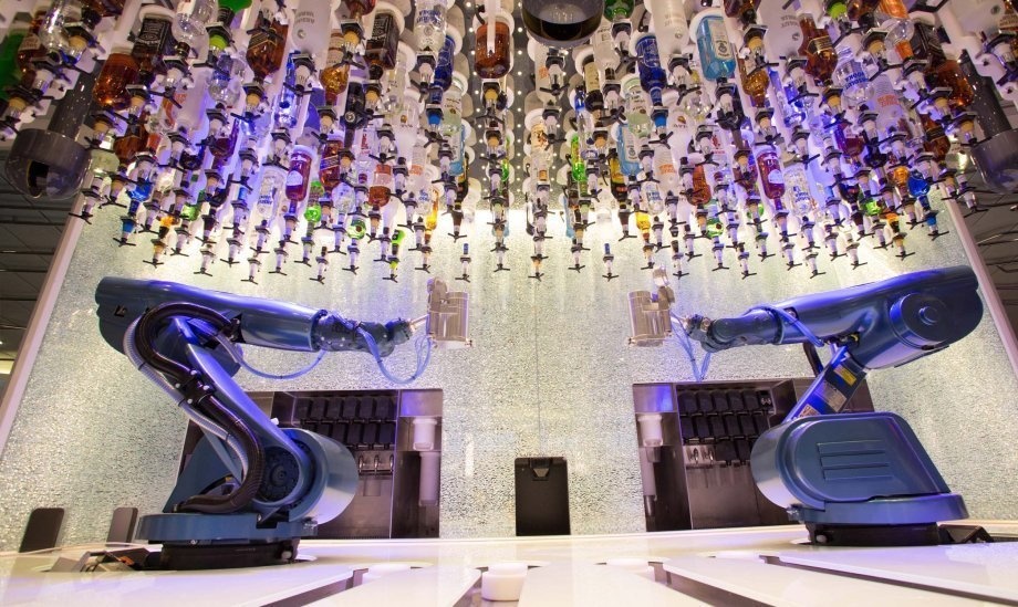 The robotic arms will make your drink exactly how you want it.
