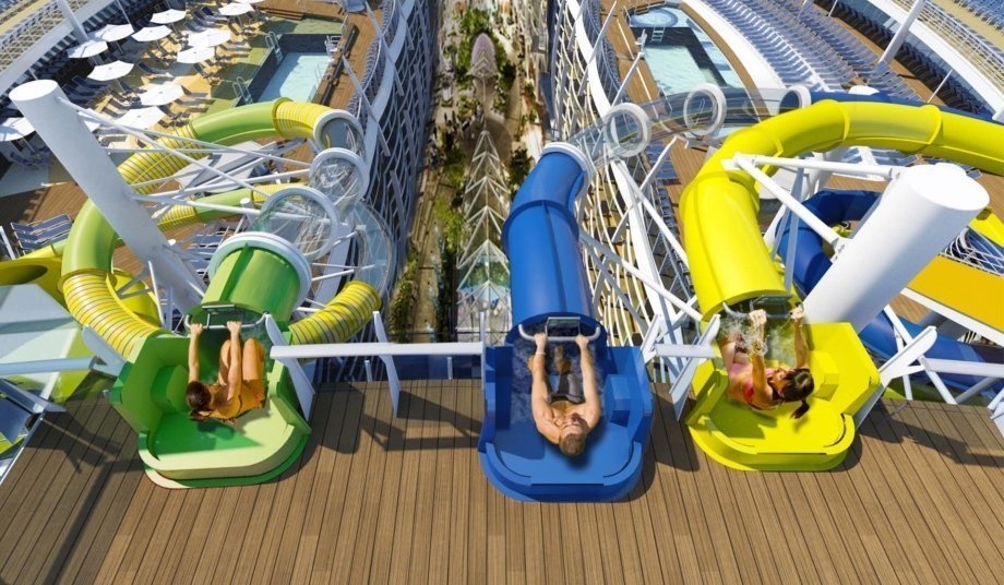 The trio of water slides Typhoon, Cyclone and Supercell make the Perfect Storm.