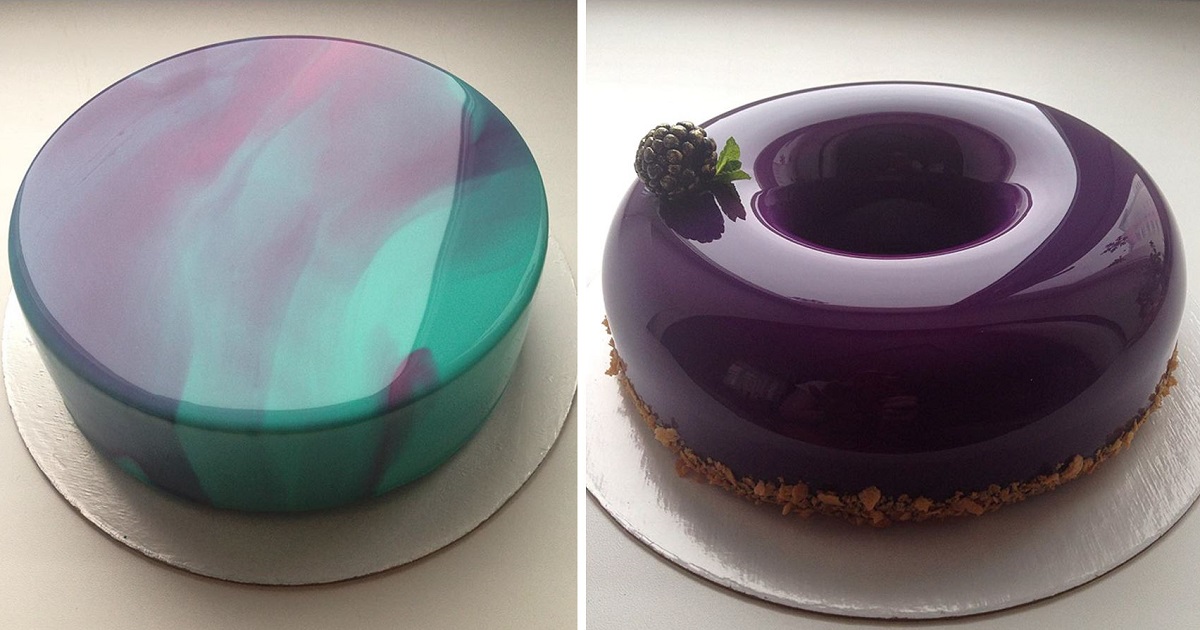 Mirror-Glazed-Marble-Cake-Olganoskovaa