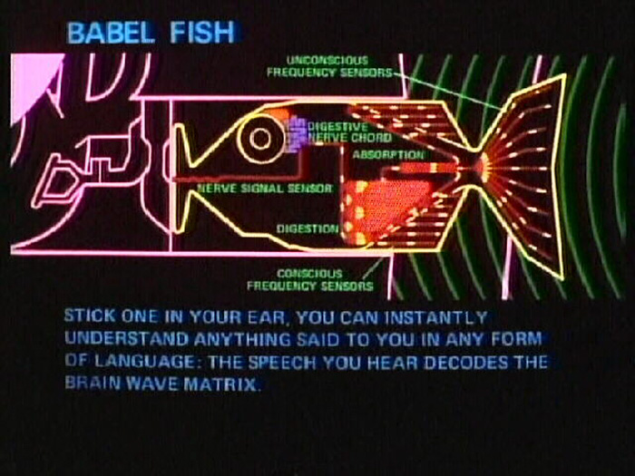 The device is said to translate speech like the Babelfish in The Hitchhiker’s Guide to the Galaxy
