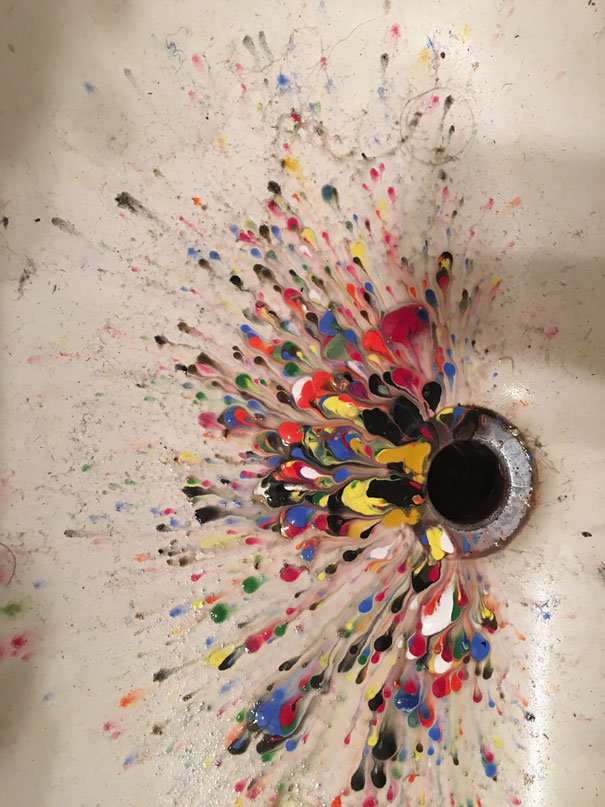My Daughter Dumped Out Her Acrylics In The Sink