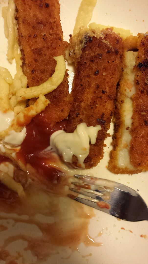 My Son Staring At His Plate At Dinner Time: "huh? I Made A Horsey With My Sauce!"