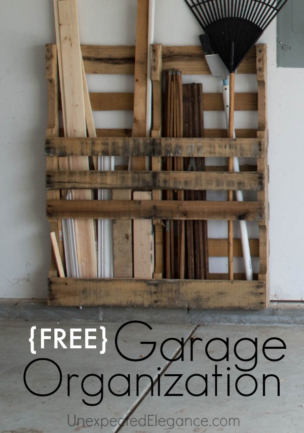 Use Pallets To Build Storage Compartments To House Garden Equipment