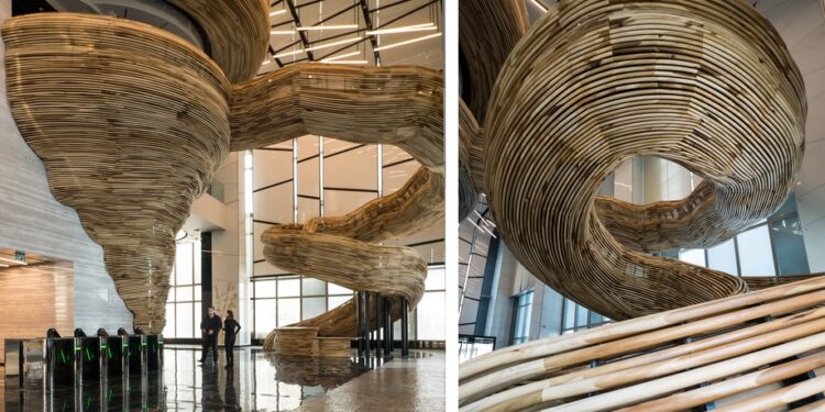 Sculptural-Stair-Element-Newest-Addition-Tel-Avivs-Skyline
