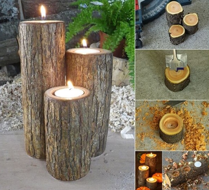 Thinner Stumps Can Make Great Candle Holders as Well