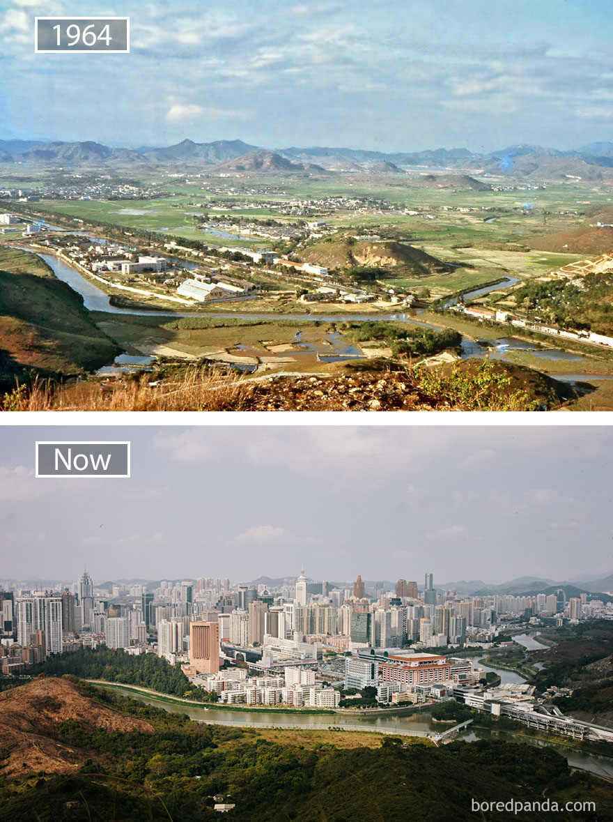 Shenzhen, China - 1964 And Now