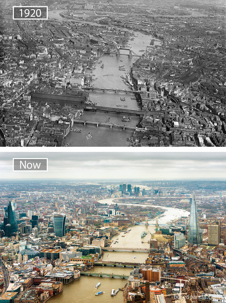 London, Great Britain - 1920 And Now