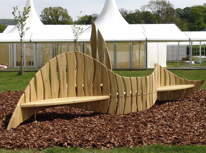 Sustainable Wooden Bench In the United Kingdom