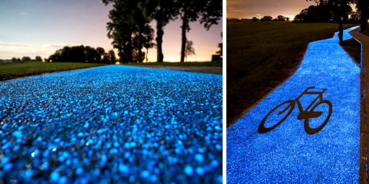 Glowing-Blue-Bike-Lane-TPA-Instytut-Badan-Technicznych-Poland
