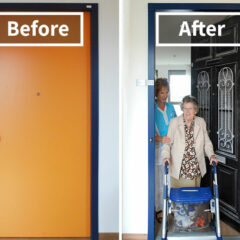 Company Recreates Doors Of Dementia Patients’ Houses To Help Them Find Rooms And Feel At Home