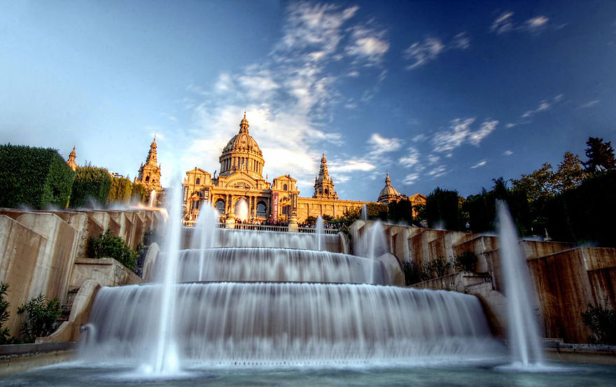 Fountain Of Montjuïc Palace, Barcelona, Spain