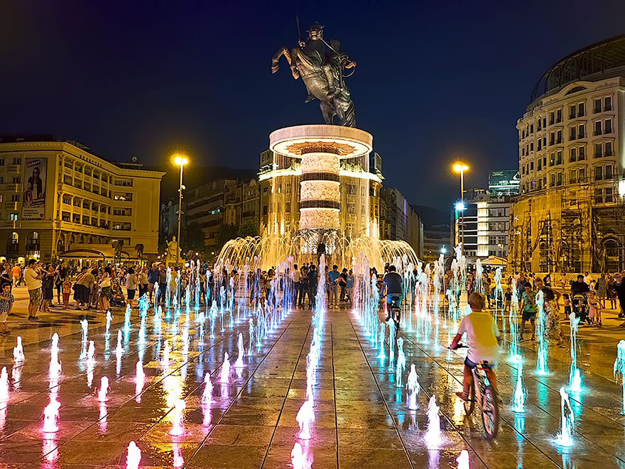 Fountain Of Alexander The Great, Skopje, Macedonia