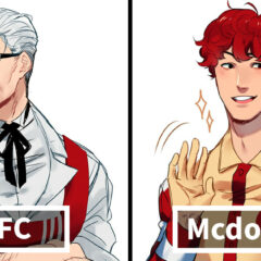 Illustrator Reimagines Fast Food Mascots As Anime Characters And Now Everyone Wants To Read Their Manga