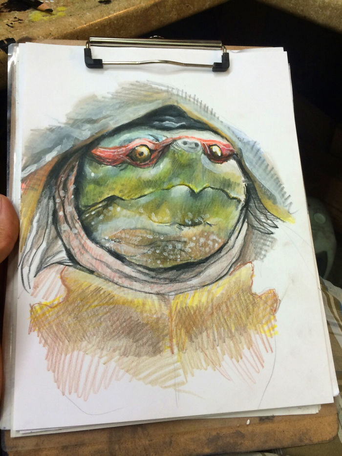At Work, Got Bored, Tried My Hand At A More Natural Ninja Turtle