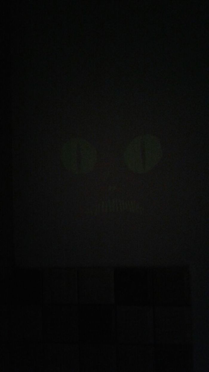 Using Lighted Adhesive In Darkness To Form A Hidden Monster's Face In The Kitchen At My Workplace. I'm So Evil