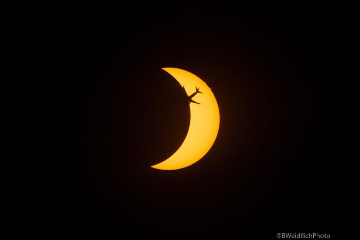 I Got Extra Lucky With This Shot During The Eclipse!
