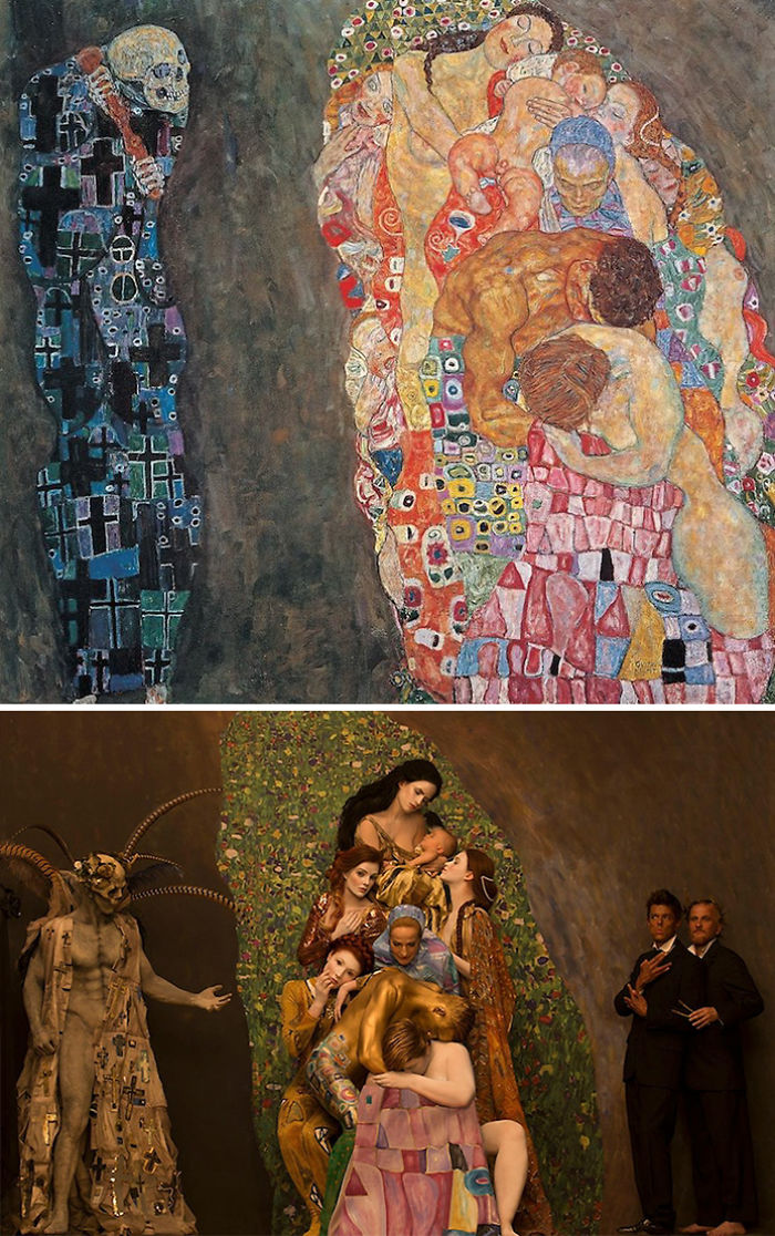 Gustav Klimt?s Paintings Get Recreated With Real-Life Models, And The Result Is Amazing