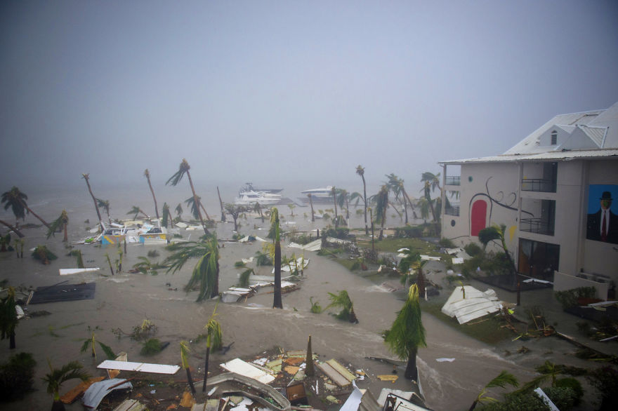 The Hotel Mercure In Marigot, Saint Martin, Is Left In Ruins Following An Impact From Hurricane Irma