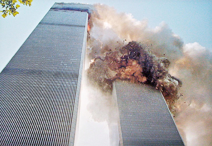 South Tower Of The World Trade Center Collapsing