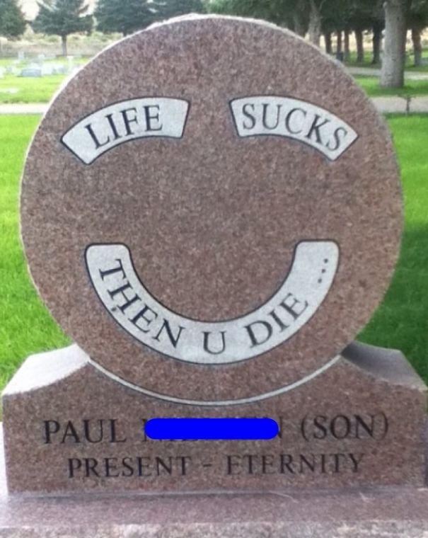 Found This Tombstone At A Cemetery In Salt Lake City, UT