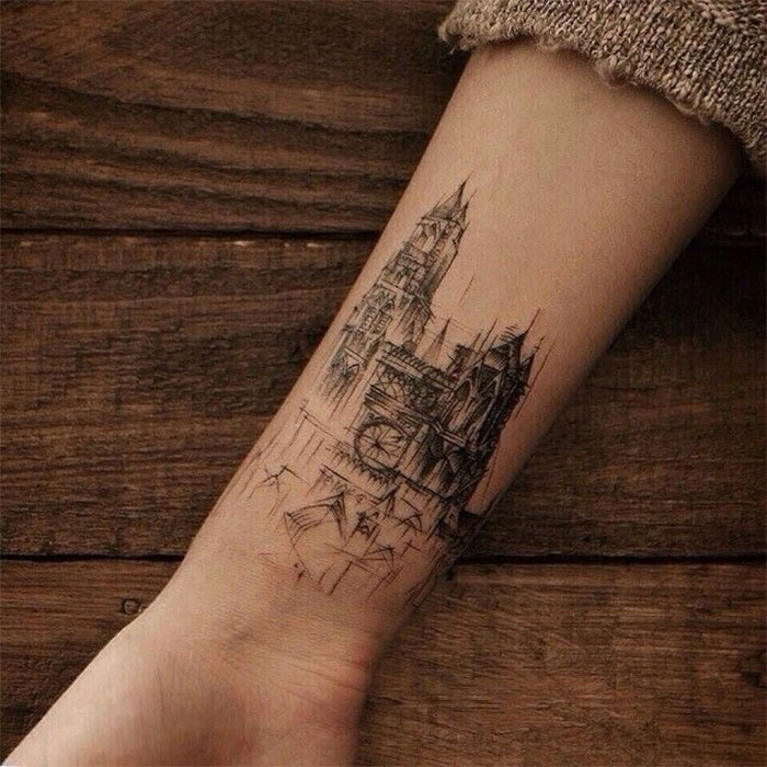 Architecture Tattoos That'll Make You Want To Get Inked