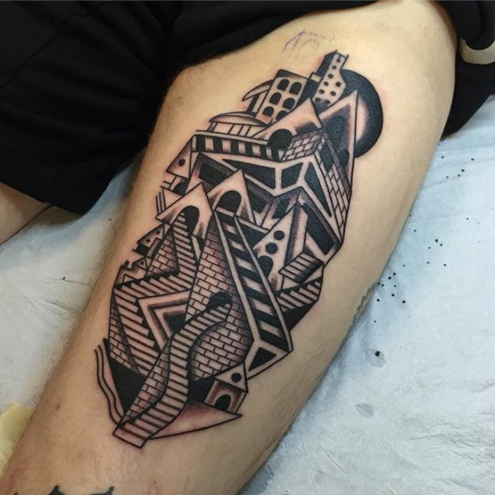 20+ Architecture Tattoos That'll Make You Want To Get Inked