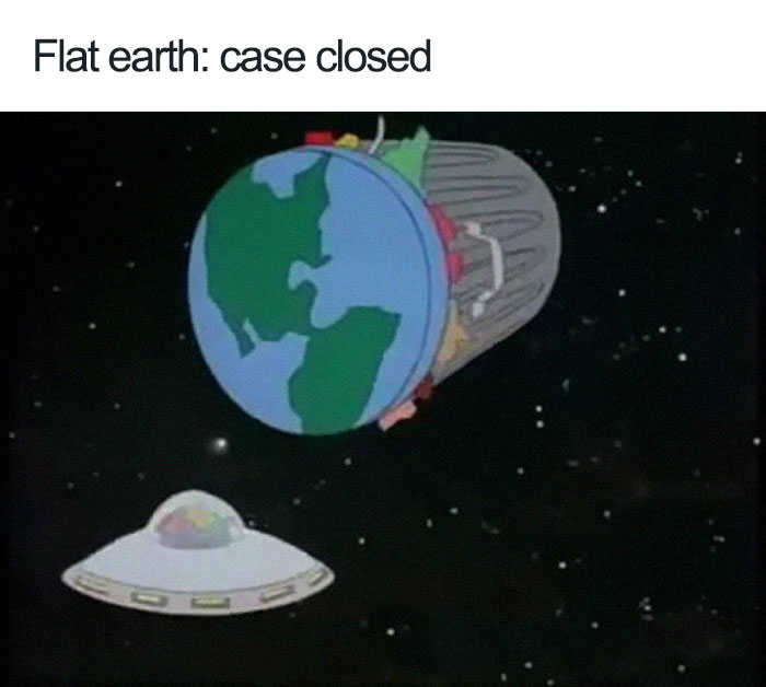 earth is flat google meme
