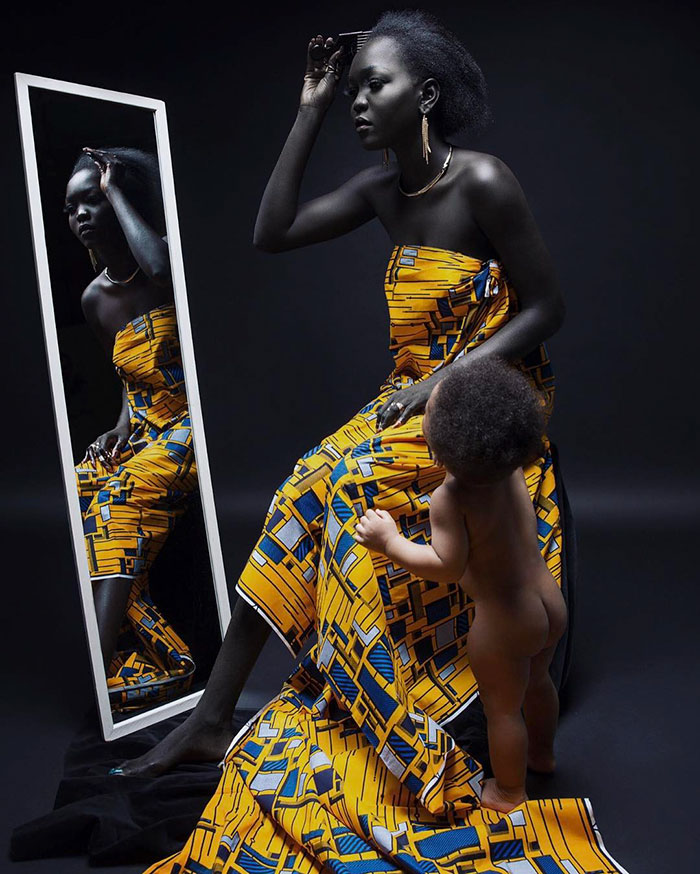Before the South Sudanese model found success, though, her unique beauty wasn't celebrated by all