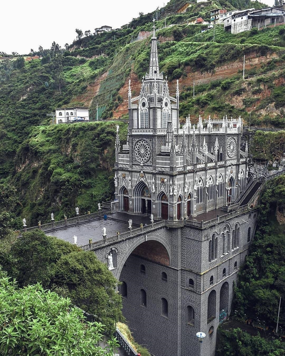The National Shrine Basilica Of Our Lady Of Las Lajas In Nariño, Colombia