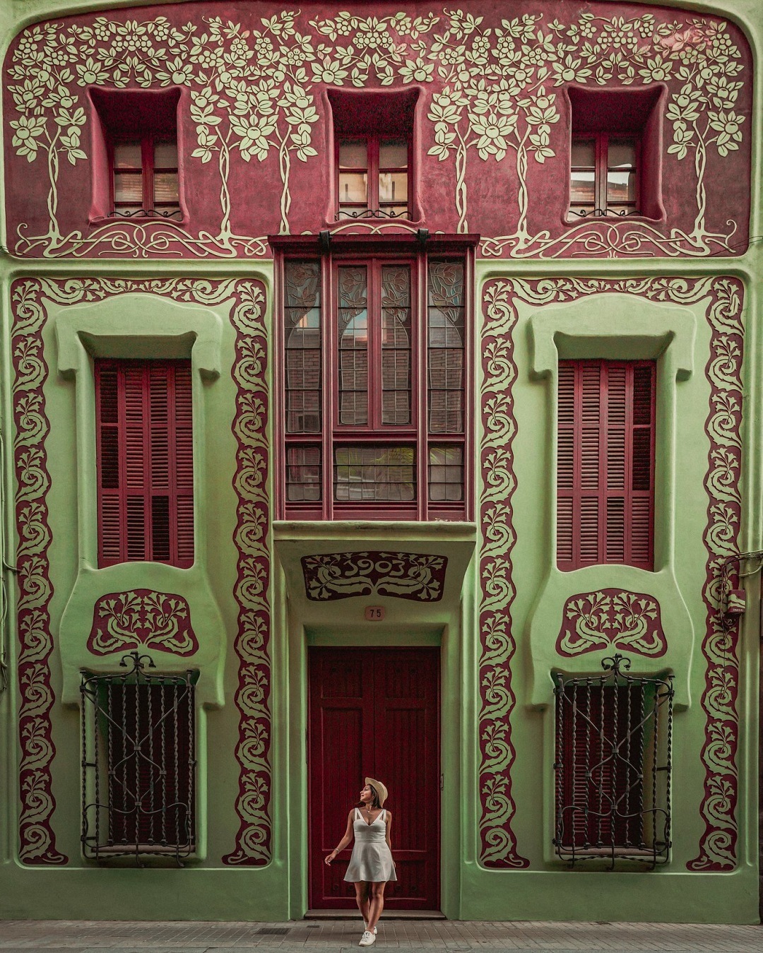 La Casa Pàdua, An Example Of Catalan Modernism Architecture Originally Built As A Single-Family Residence In 1903, Sarrià-Sant Gervasi District Of Barcelona, Spain