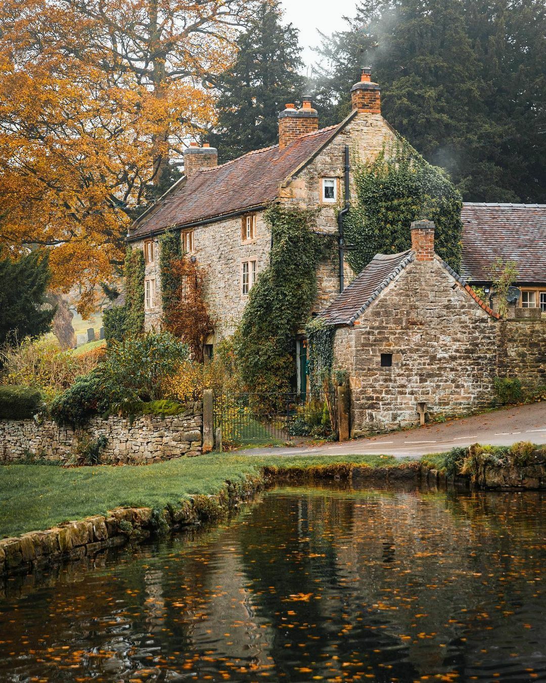 Stone House In The Small Village Of Tissington, Derbyshire, England
