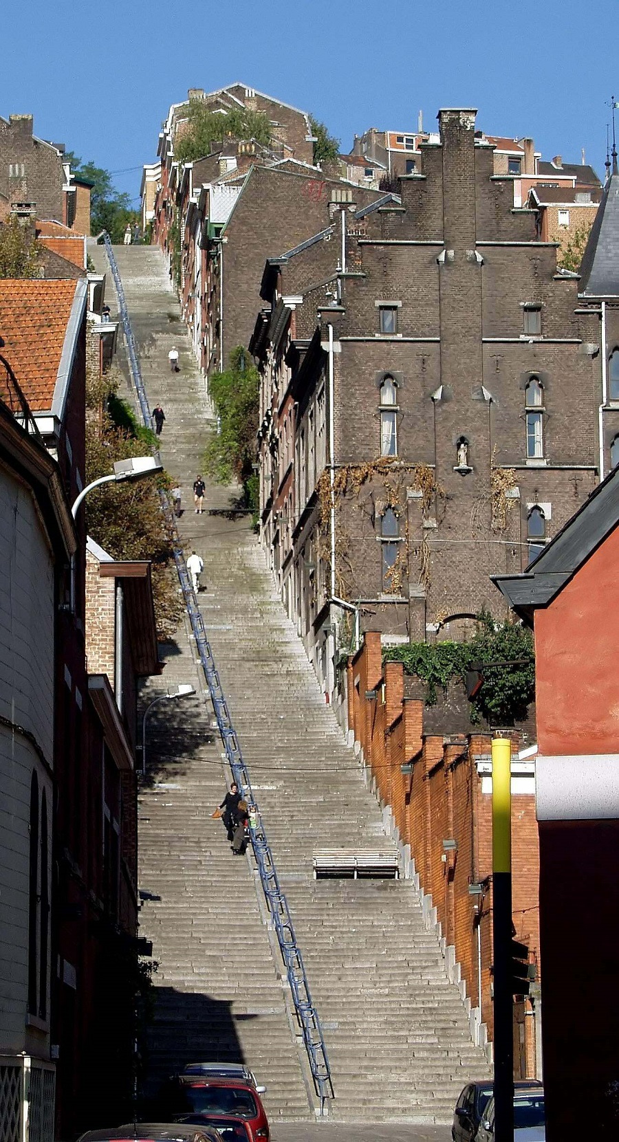 Montagne De Bueren Staircase In Liège, Belgium | In 2013, It Was Ranked As #1 On The Huffington Post's List Of Most Extreme Staircases