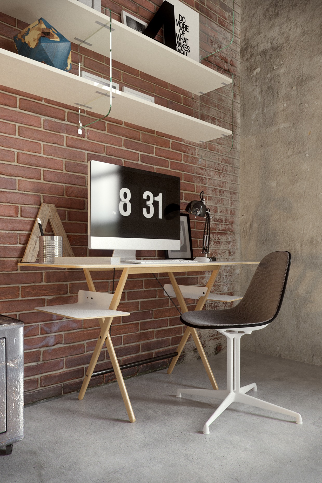 Industrial Style Home Office