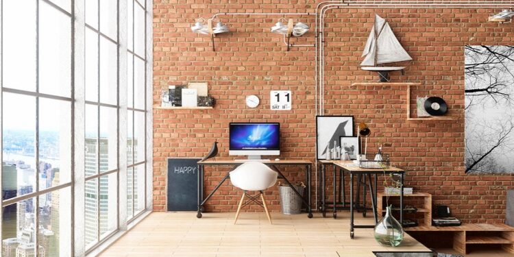 Industrial Style Home Office
