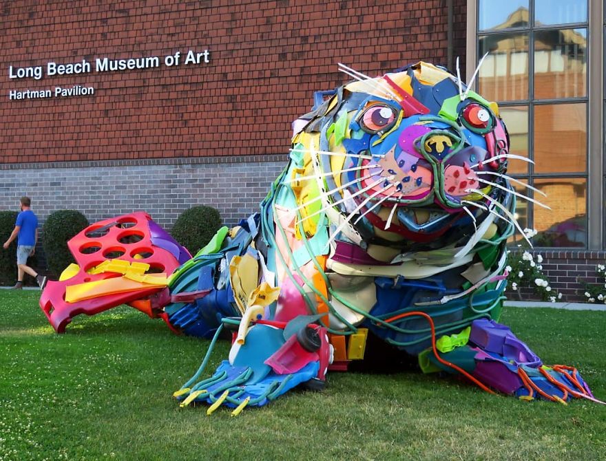 Trash Animals Sculpture