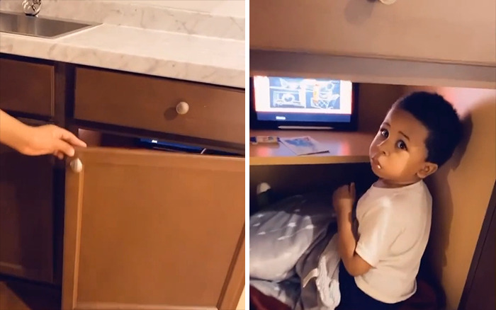 Mom Finds Her Little Boy's Secret Man Cave Complete With An iPad, Snacks And A Blanket