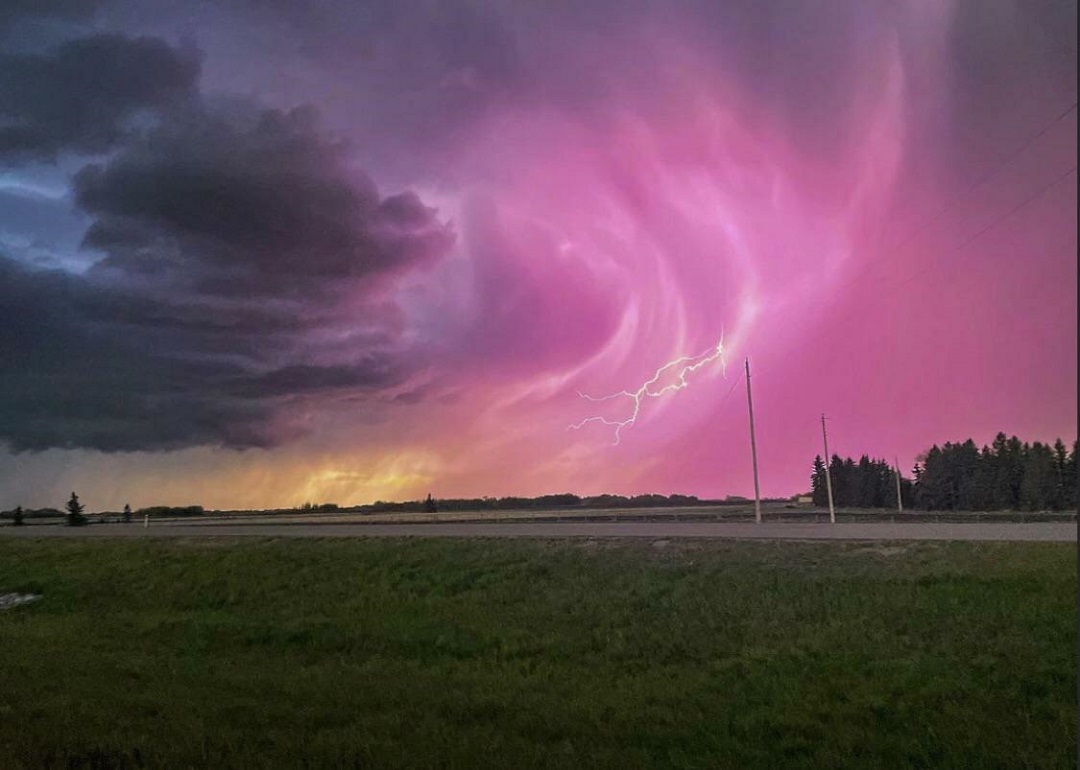From A Storm Over Edmonton Canada