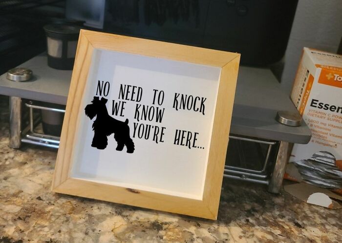 Look. At. This. Cute. Sign Do You Have A Personal, Furry, Four-Legged Doorbell?