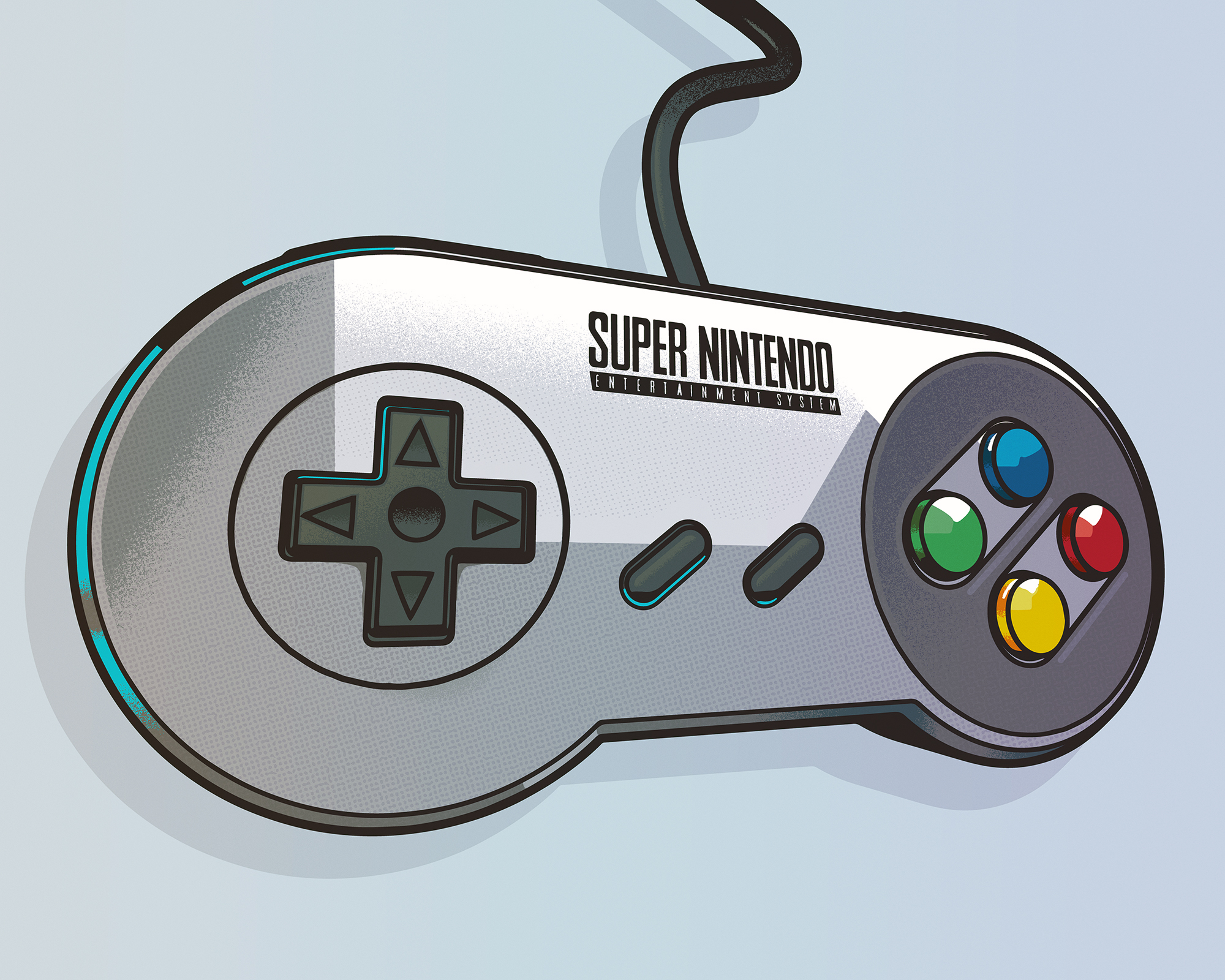 Super Nintendo From The 90s By Bert Musketon