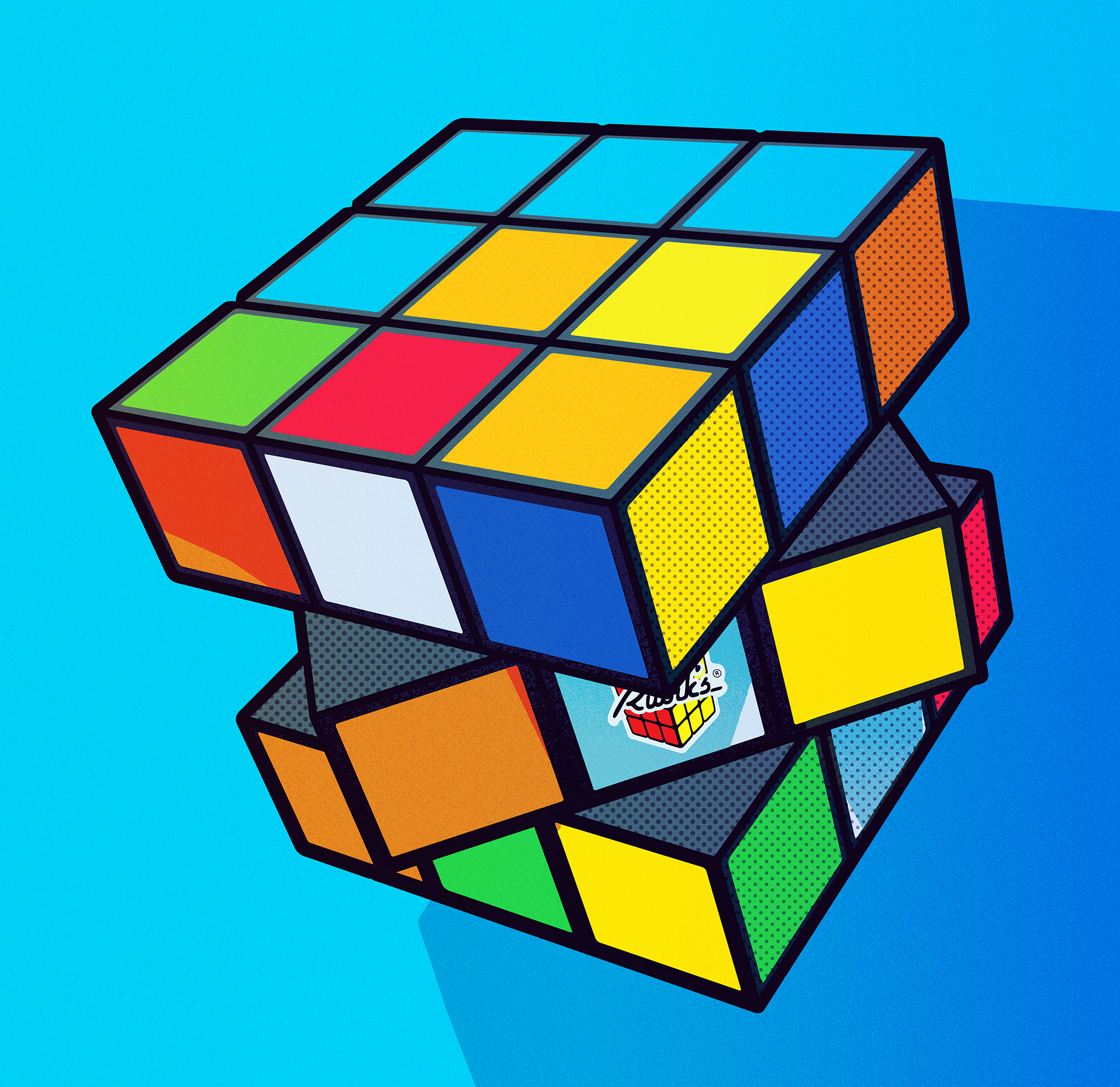 Rubik's Cube From The 90s By Bert Musketon