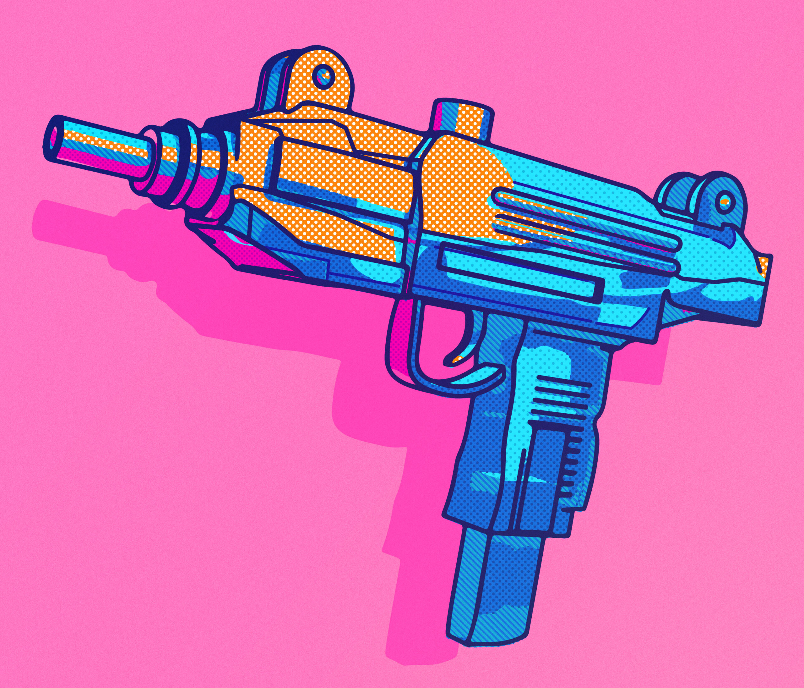 Water Pistol From The 90s By Bert Musketon