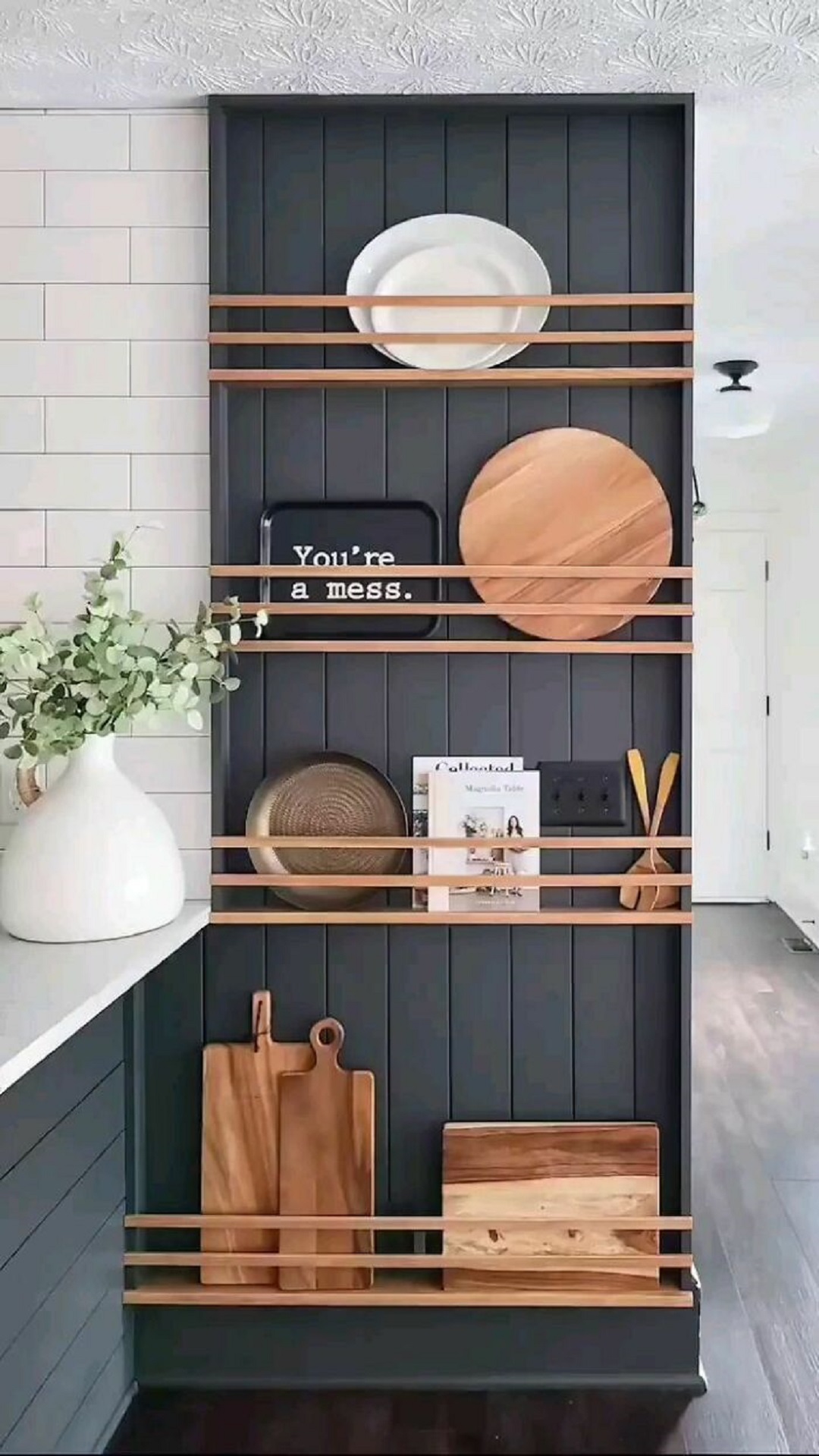 In Love With This Blank Wall Transformation Into A Lovely Display Area